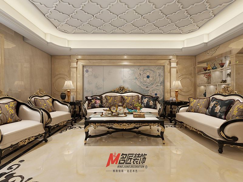揭陽(yáng)市漣漪園歐式風(fēng)格三居室裝修案例